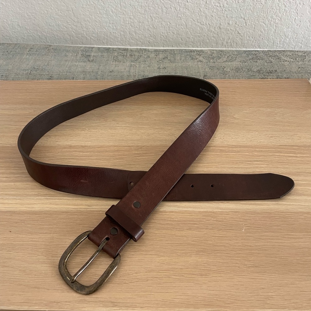 Justin Brown Leather Belt